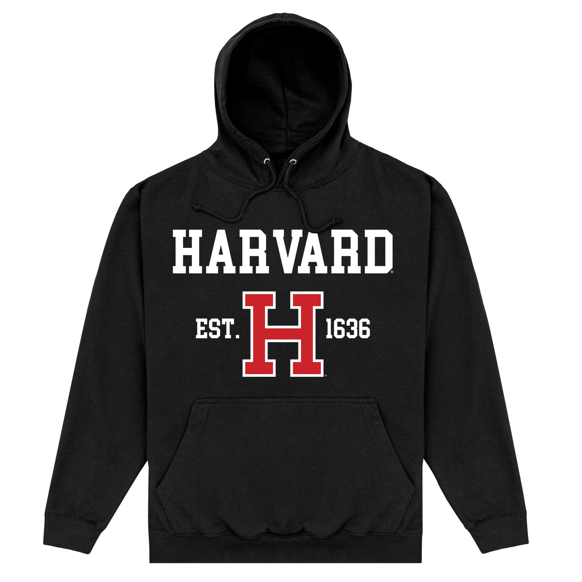 Harvard University Est 1636 Black Hoodie Park Fields