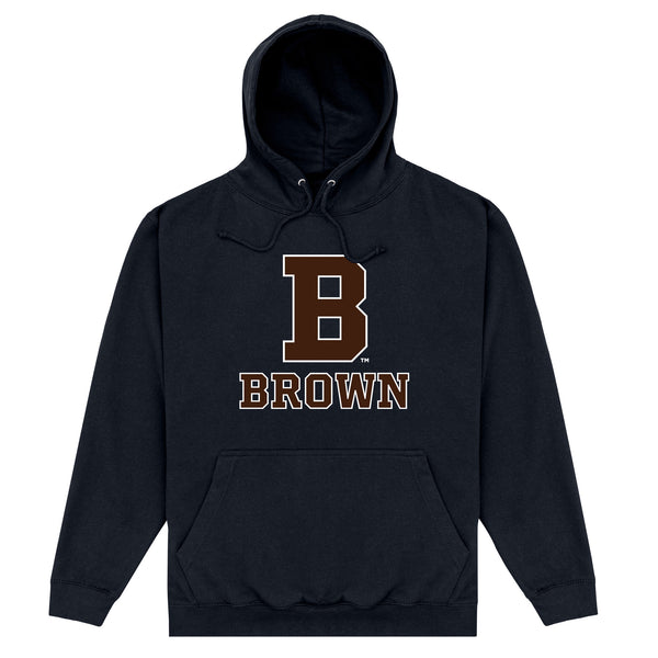 Brown University Initial Hoodie- Black