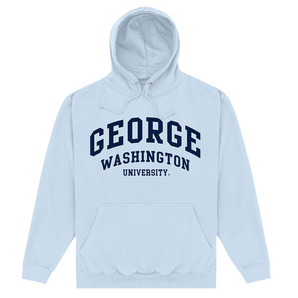 George Washington University Script Sky Hoodie