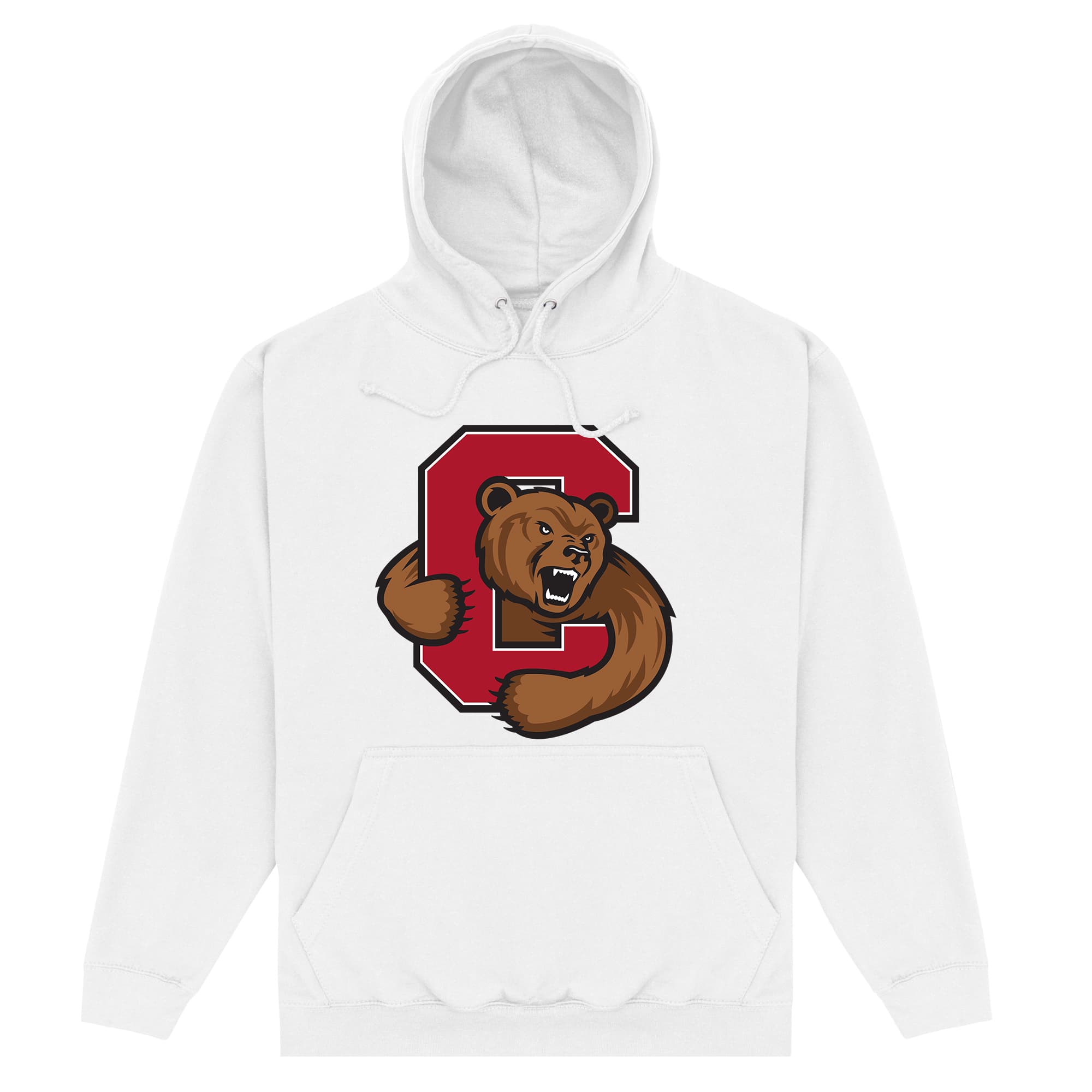 Cornell University Bear White Hoodie