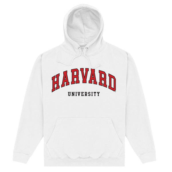 Harvard University Script White Hoodie
