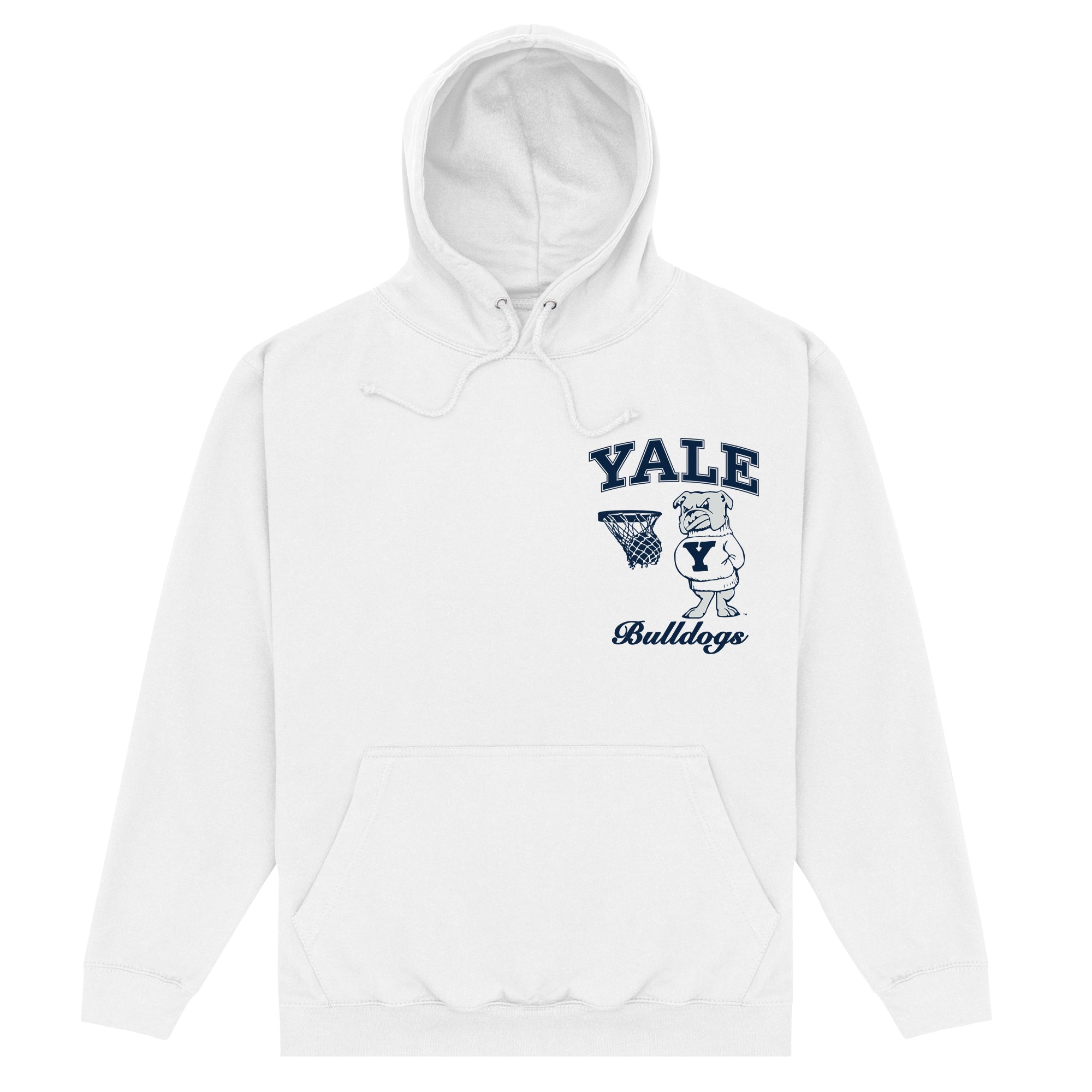 Yale Bulldogs Basketball Hoodie - White