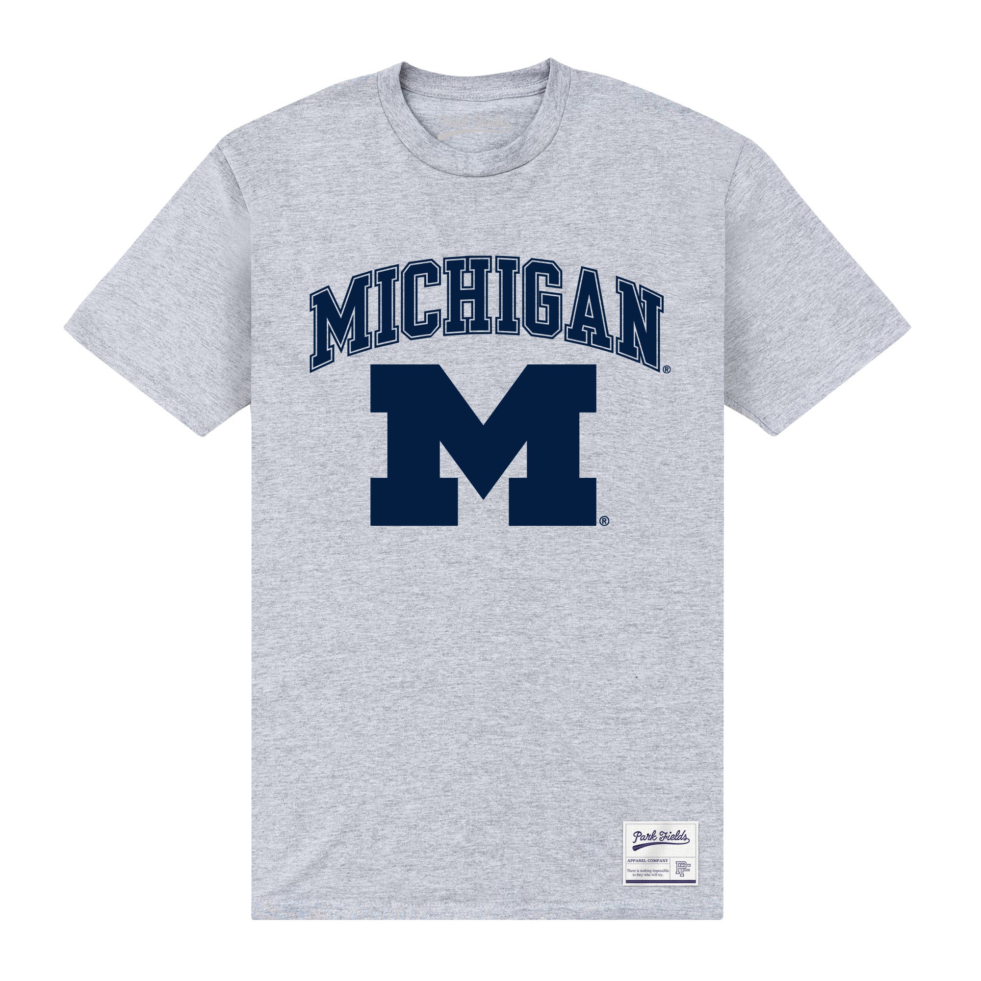 Michigan M Heather Grey T-Shirt