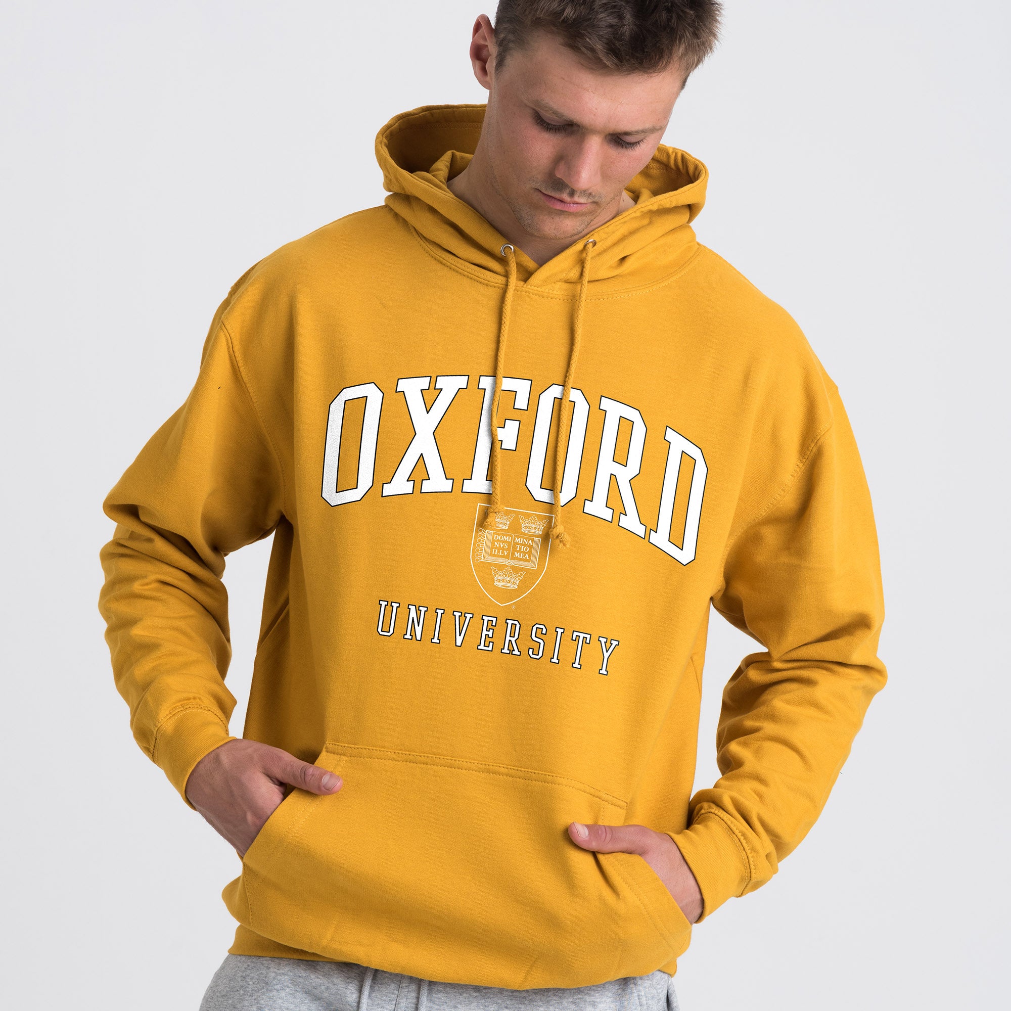 Oxford University Shield Gold Hoodie