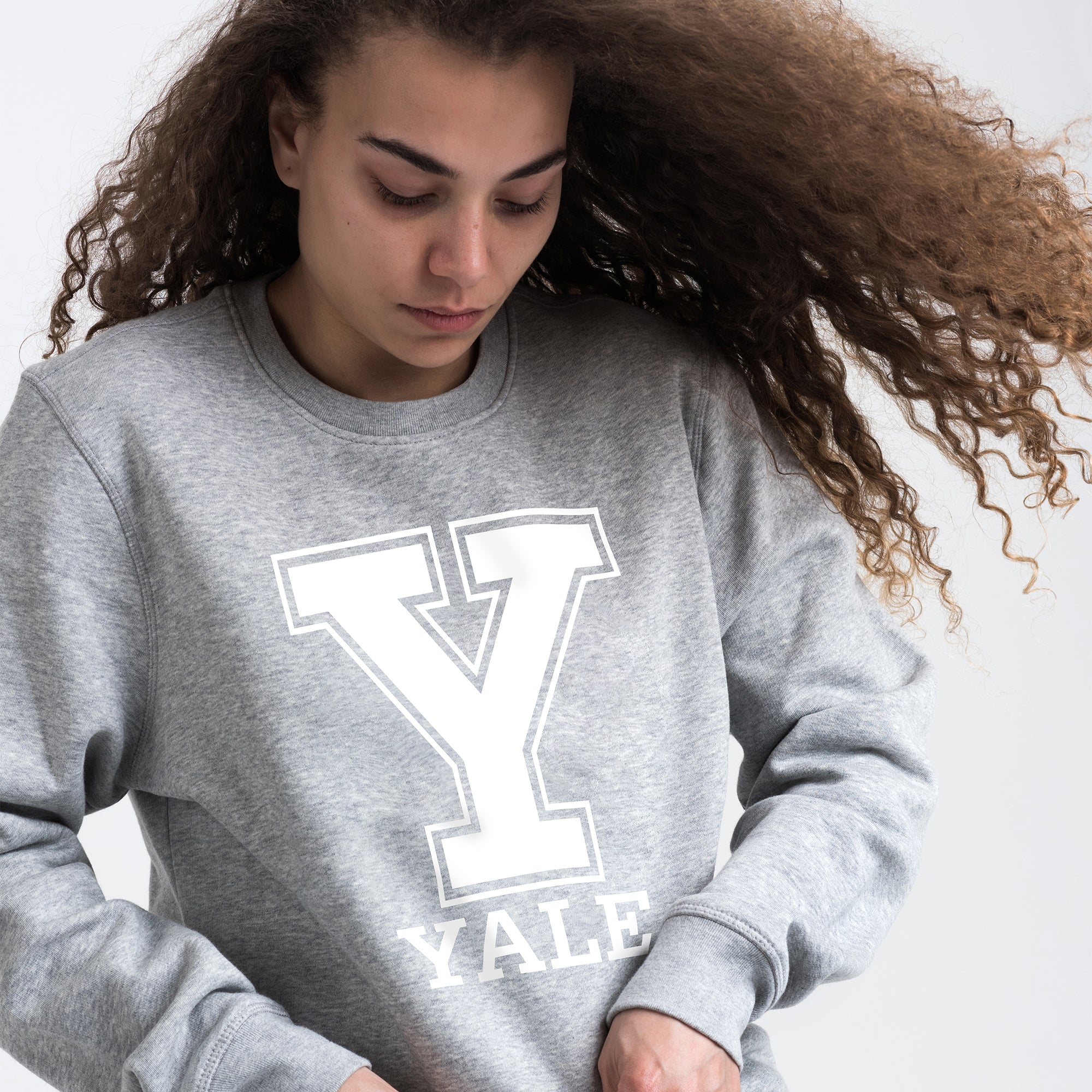 Yale Y Heather Grey Sweatshirt