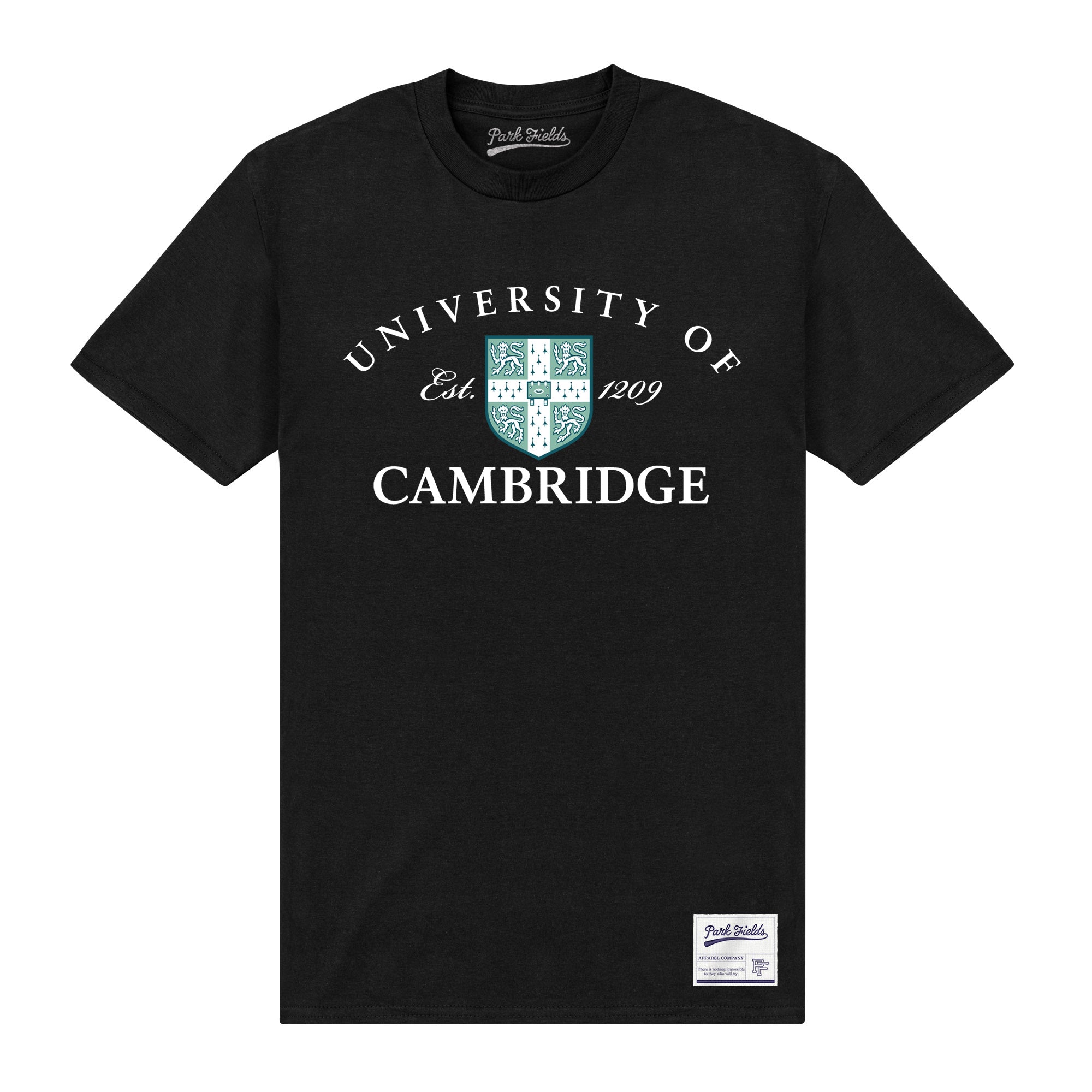 University Of Cambridge Est 1209 Black T-Shirt