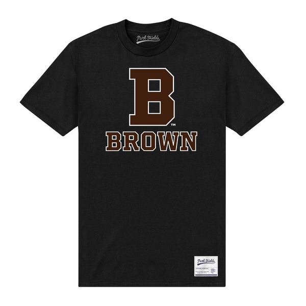 Brown University Initial T-Shirt- Black