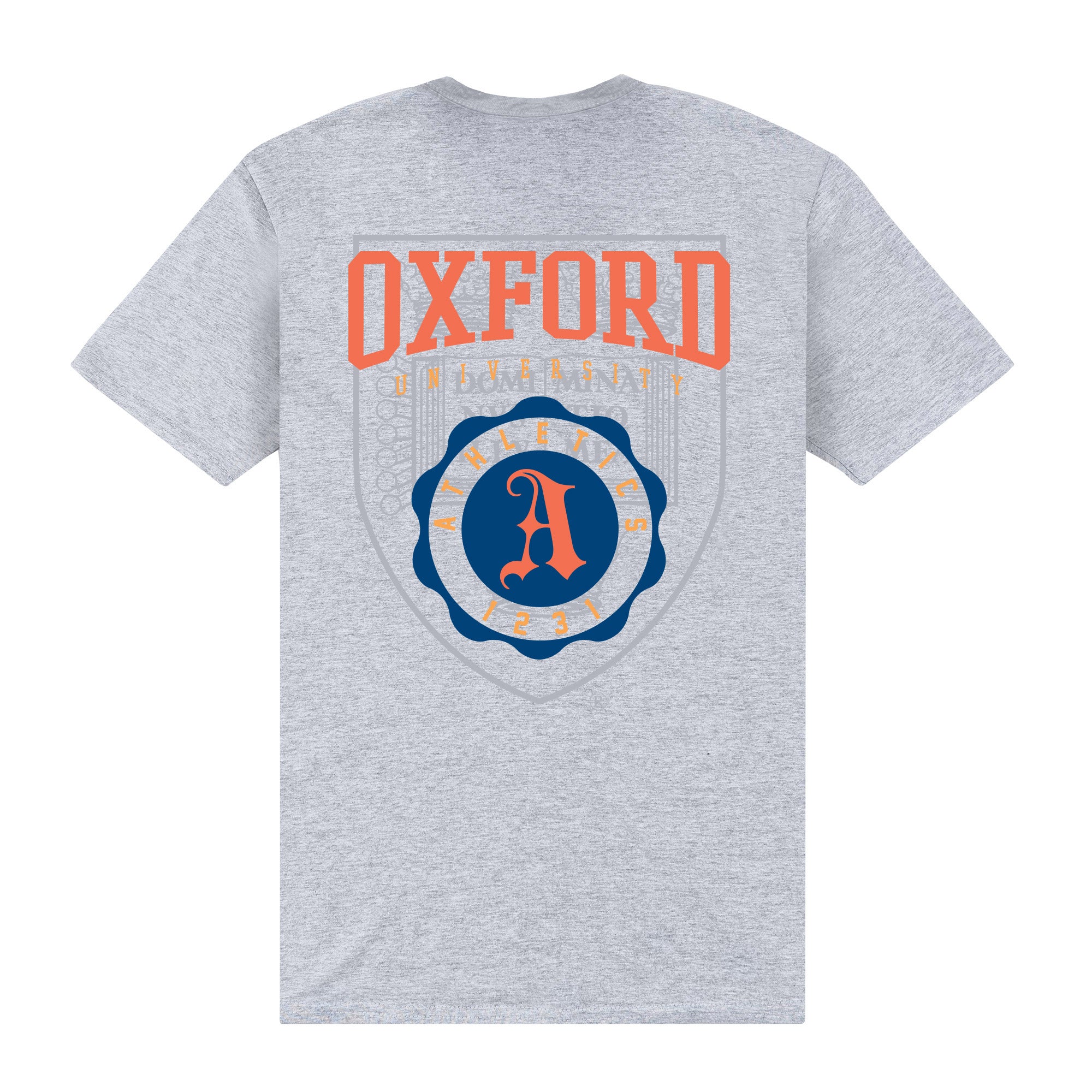 Oxford University Athletics T-Shirt - Sport Grey