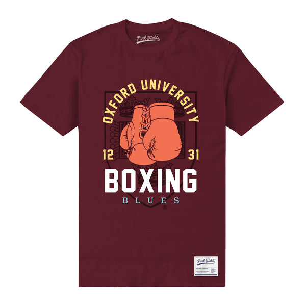 Oxford University Boxing T-Shirt - Maroon