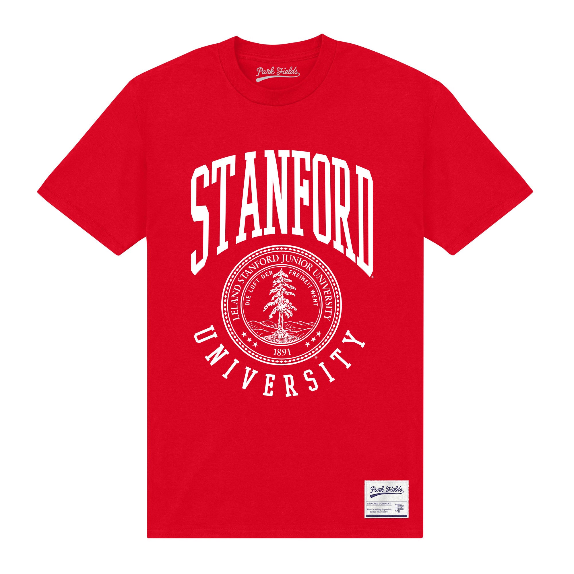 Stanford University Crest Red Unisex T-Shirt