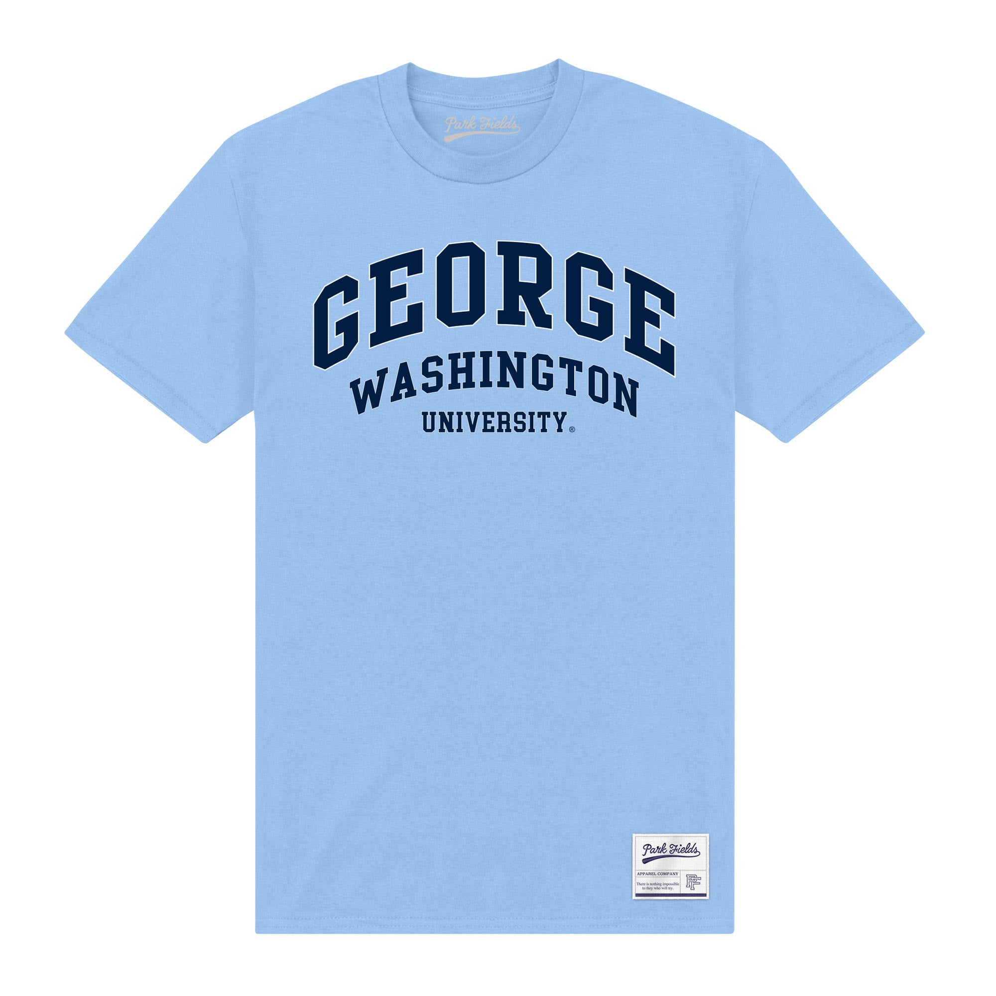 George Washington University Script Sky T-Shirt