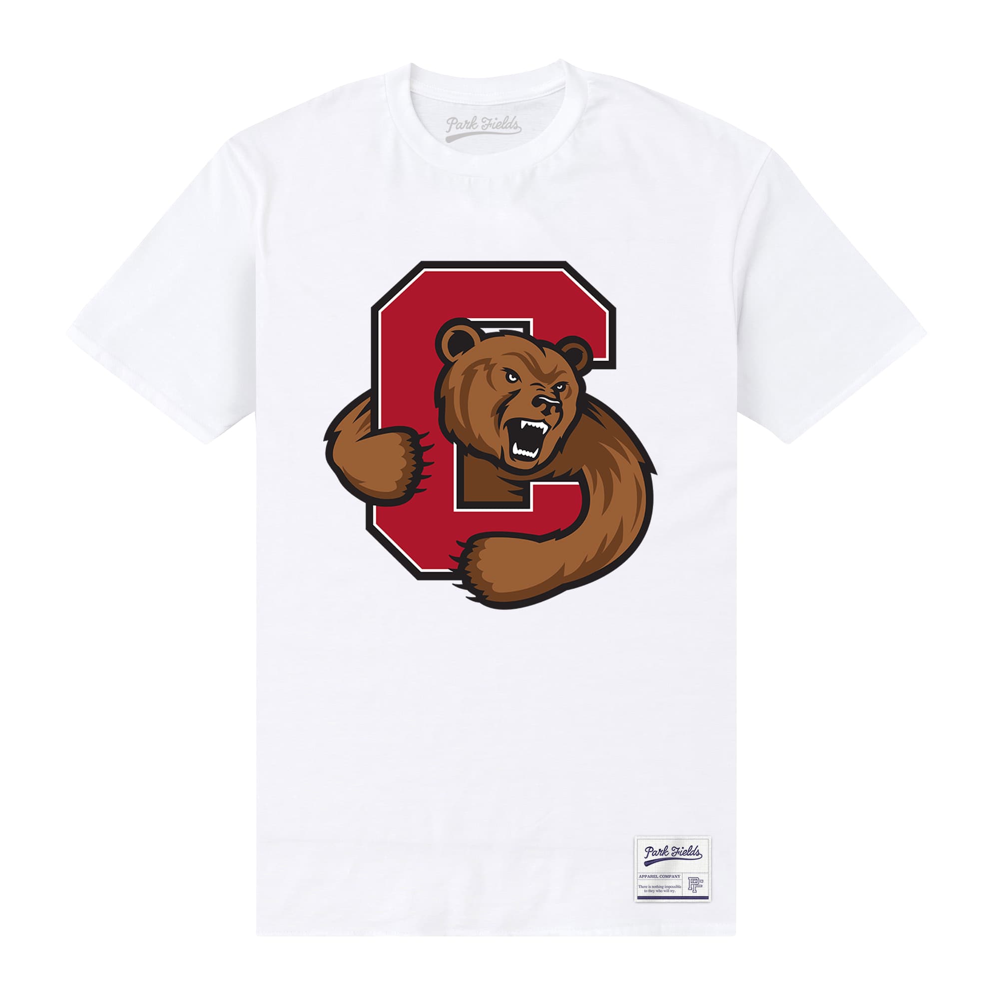 Cornell University Bear White T-Shirt