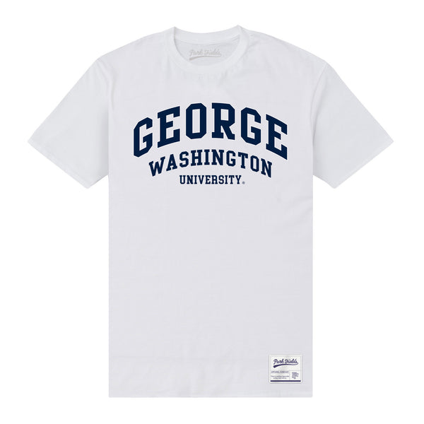 George Washington University Script White T-Shirt