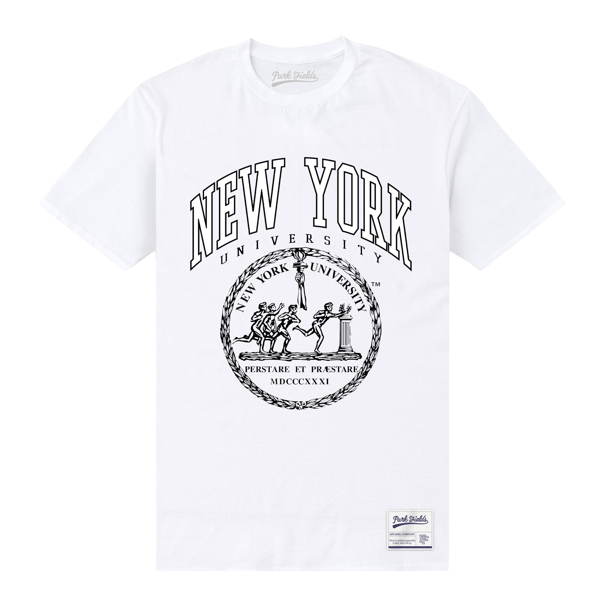 New York University White T-Shirt