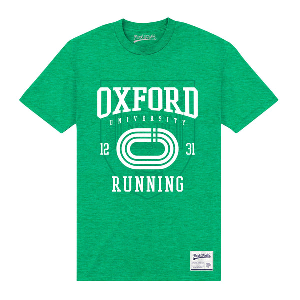 Oxford University Running Heather T-Shirt - Green