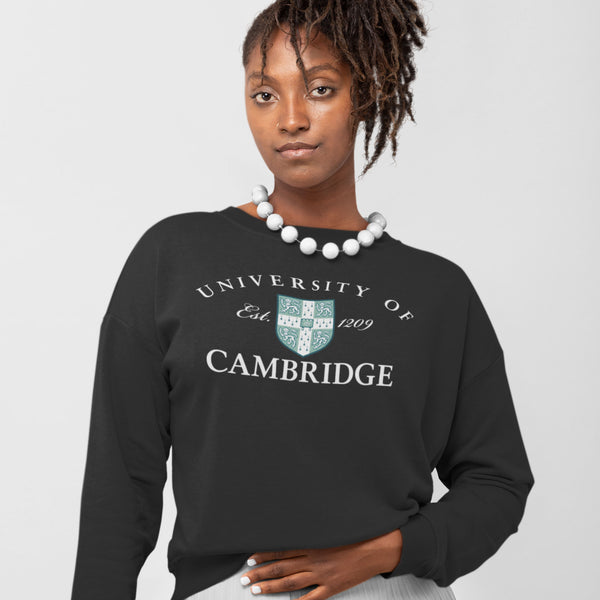 University Of Cambridge Est 1209 Black Sweatshirt